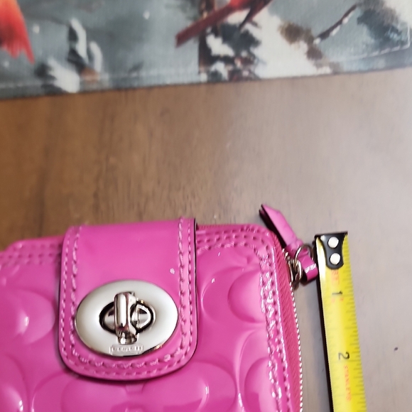 Coach Pink Patent Leather Wallet - Picture 5 of 12